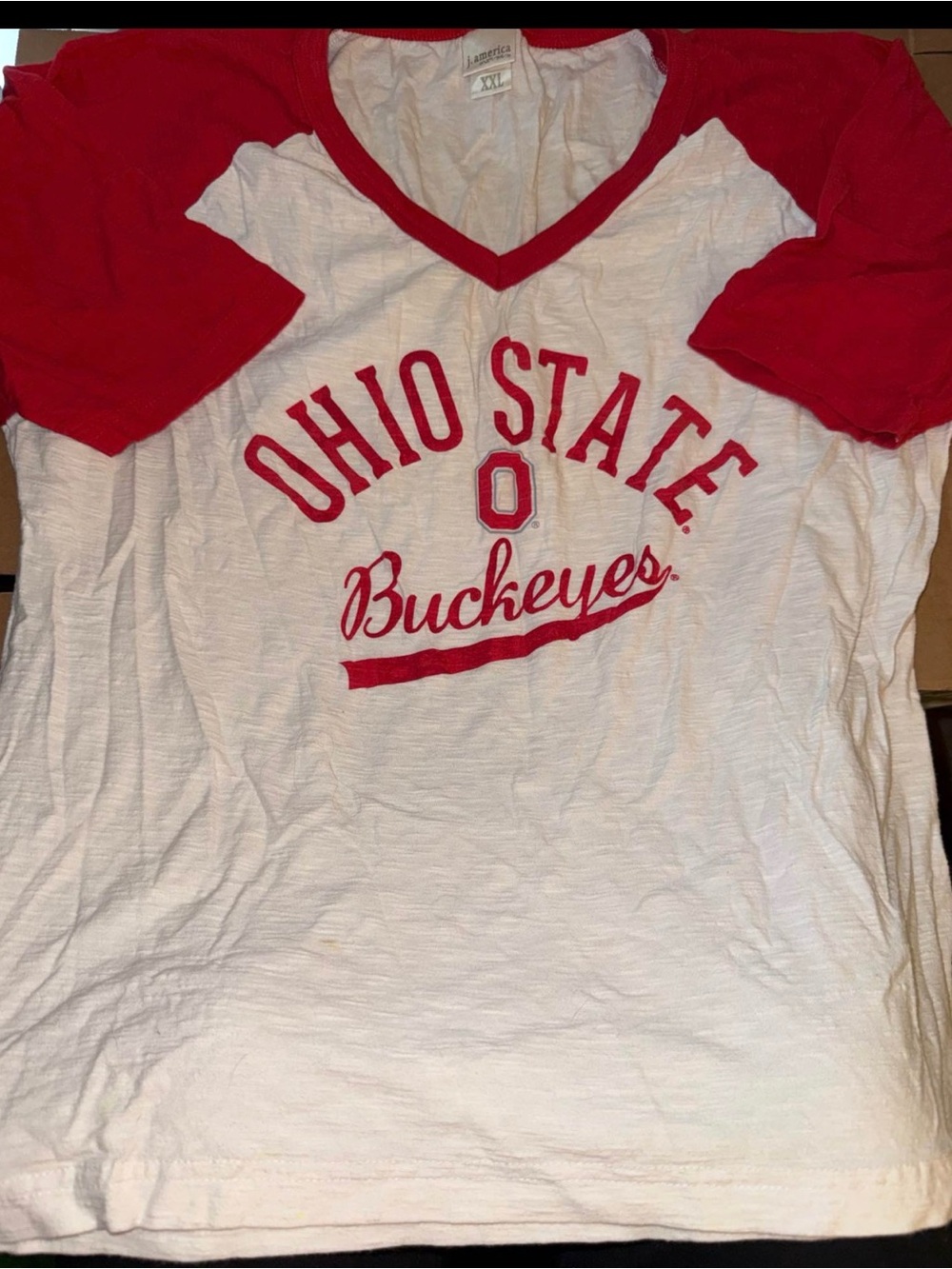 Ohio State Buckeyes OSU Women’s XXL 2X shirt sleeve shirt A18